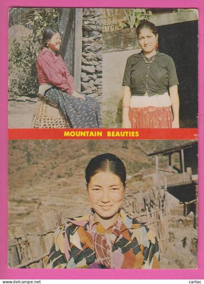 NÉPAL - MOUNTAIN BEAUTIES OF NÉPAL - LES BEAUTÉS MONTAGNEUSES DU NÉPAL - CPM grand format multi-vues (2)