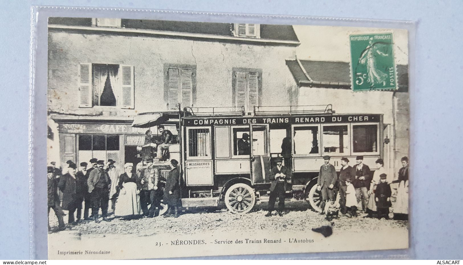 nerondes , service des trains renard , l'autobus