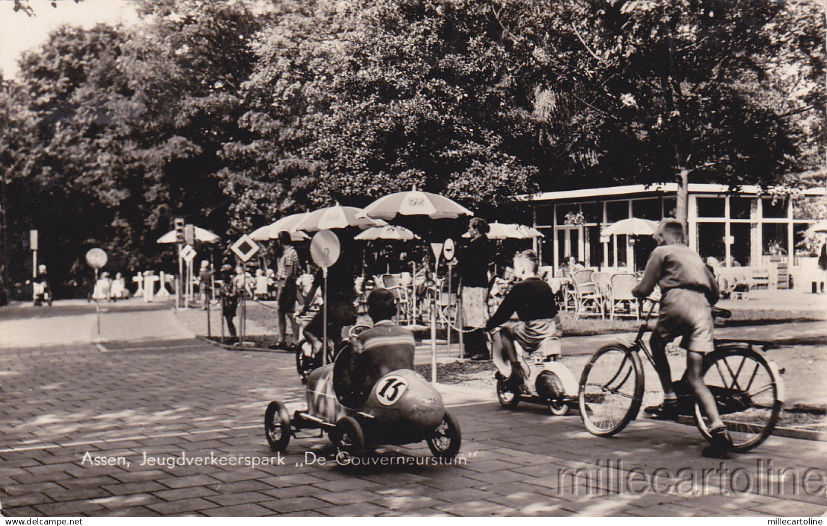 * NETHERLANDS - Assen - Jeugdverkeerspark "De Gouverneurstum" 1958