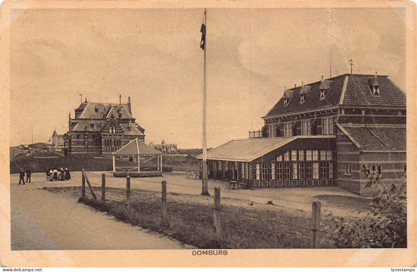 Netherlands Domburg School vintage postcard