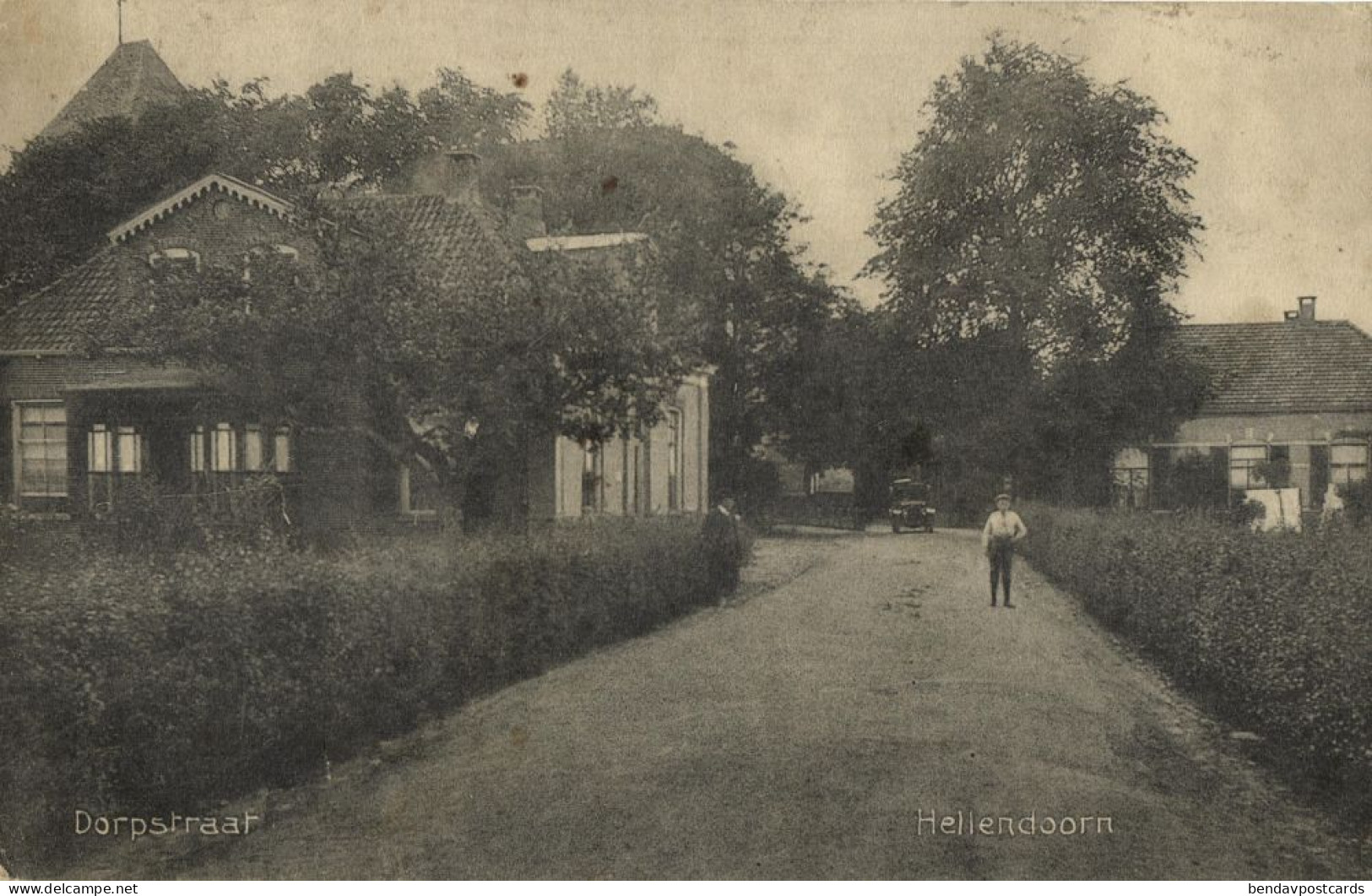 Netherlands, HELLENDOORN, Dorpstraat (1916) Postcard