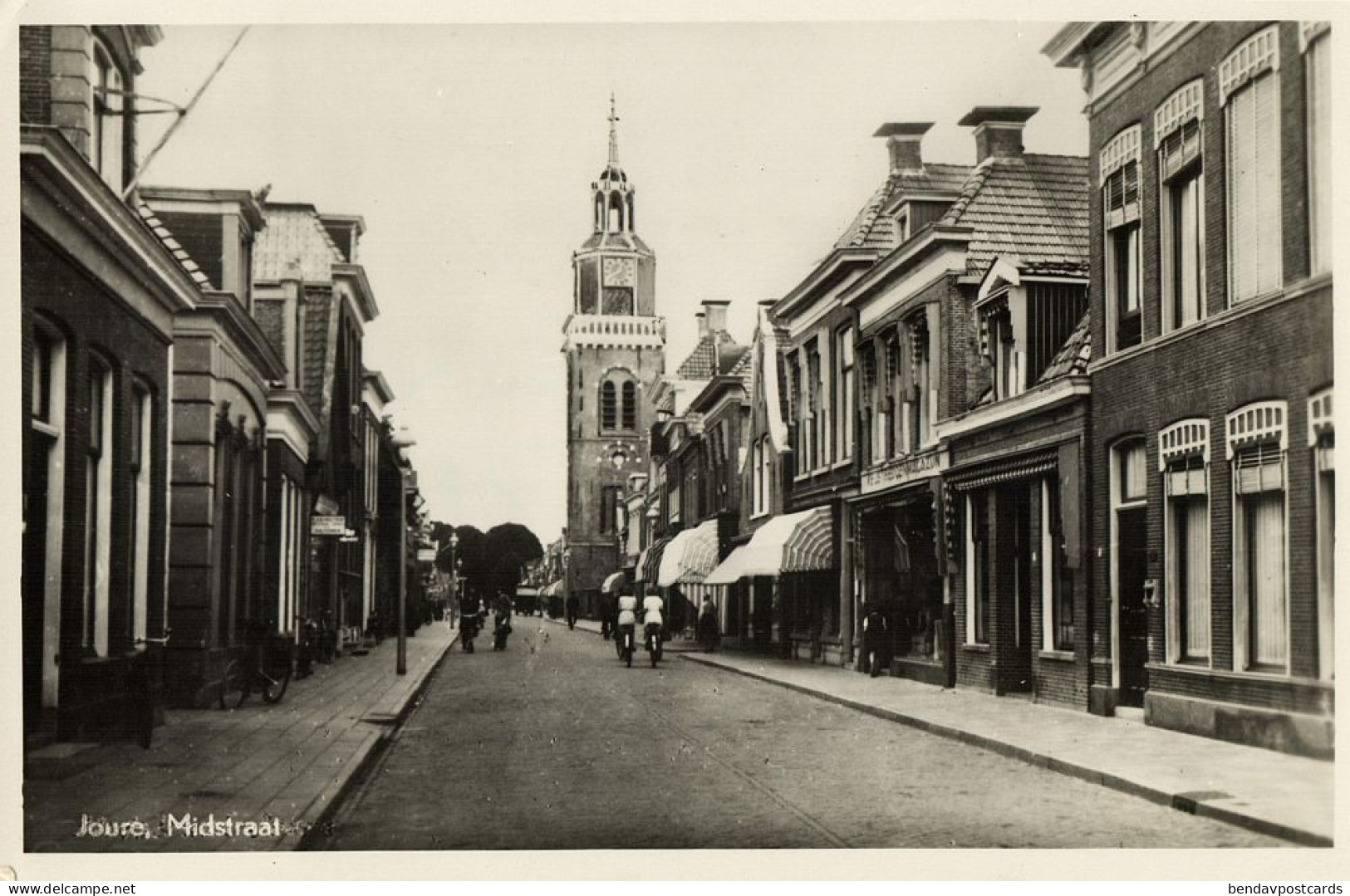 Netherlands, JOURE, Midstraat (1948) RPPC Postcard