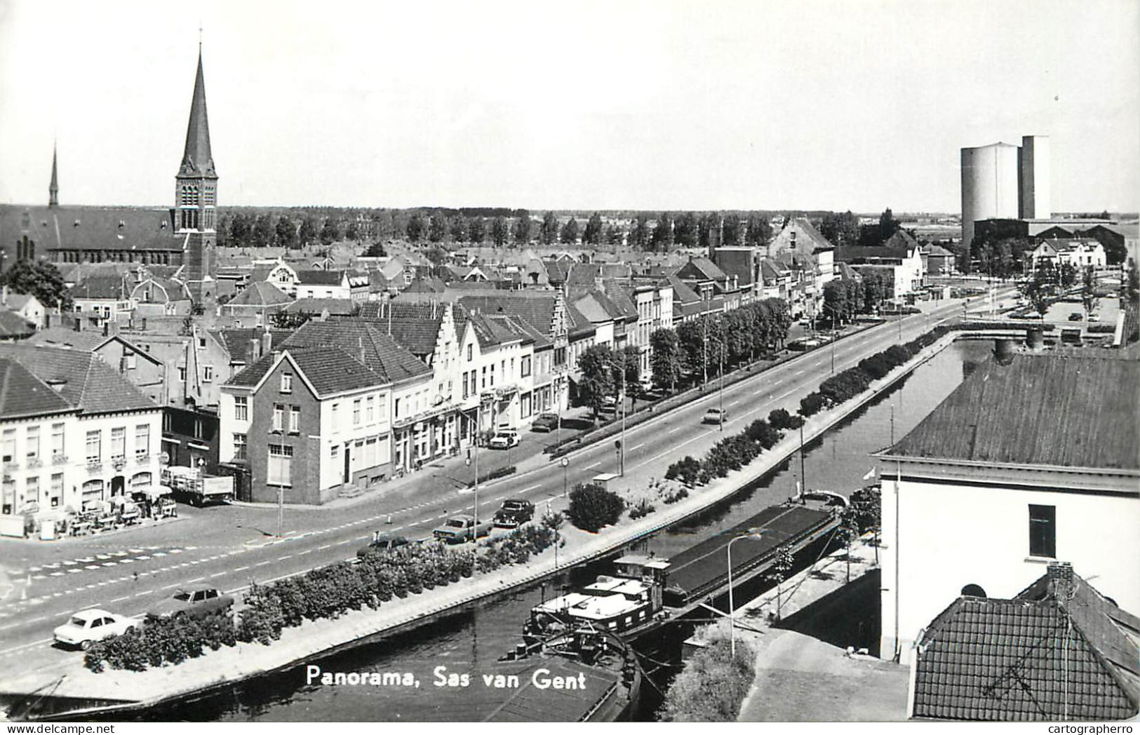 Netherlands  Sas van Gent chanel panorama barge