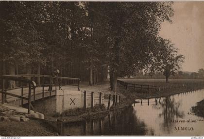 Almelo (Ov.) Graven Allee no. 2. 1912 iets vlekkig