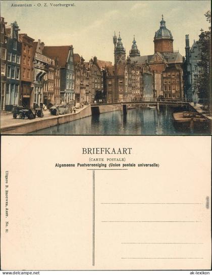 Ansichtskarte Amsterdam Amsterdam Voorburgwal 1918