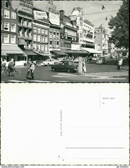 Postkaart Amsterdam Amsterdam Rembrandtsplein 1965