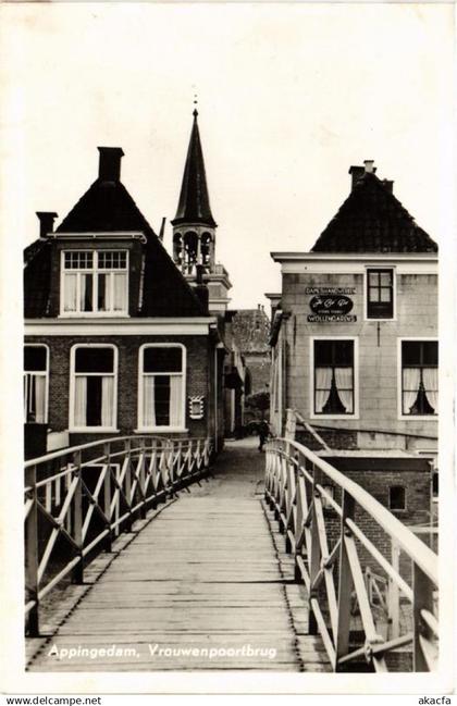 CPA APPINGEDAM Vrouwenpoortbrug NETHERLANDS (705928)