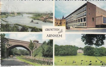 Niederlande Arnhem – Mehrbildkarte „Groeten uit Arnhem“ – gelaufen 1958