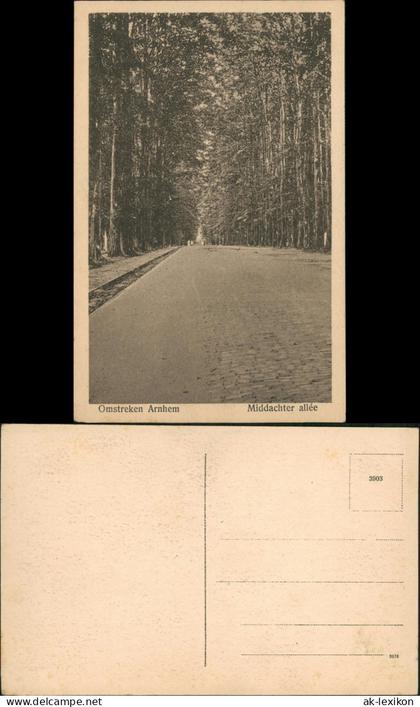 Postkaart Arnheim Arnhem Omstreken Arnhem Middachter allée 1920