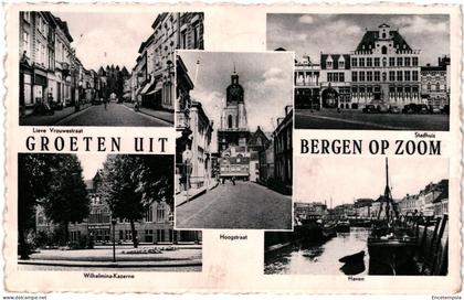 CPA Carte postale Pays-Bas Bergen-op-Zoom  Groeten uit  Bergen-op-Zoom multi vues VM103636