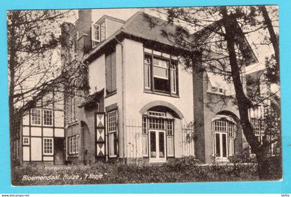 BLOEMENDAAL prentbriefkaart Huize 't Kopje 1922 Bloemendaal - Rotterdam