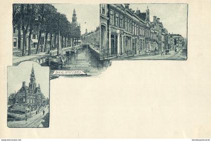 Netherlands, BOLSWARD, Multiview (1900s) Postcard