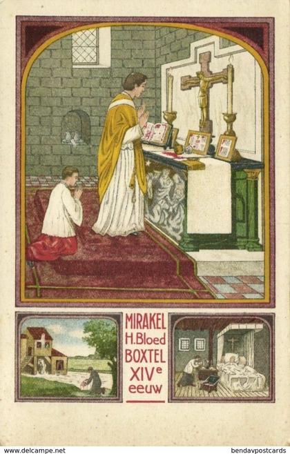 Nederland, BOXTEL, Mirakel Heilig Bloed XIVe Eeuw (1920s) Ansichtkaart