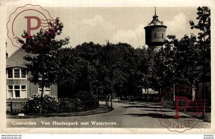 Coevorden Van Heutszpark met Watertoren  Drenthe HOLLAND HOLANDA NETHERLANDS