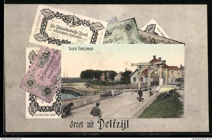 AK Delfzijl, Sluis Fivelingo, Geldscheinpassepartout