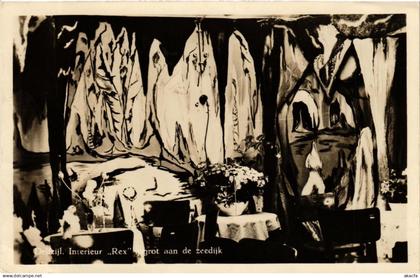 CPA AK DELFZIJL Interieur Rex, aan de zeedijk NETHERLANDS (604141)
