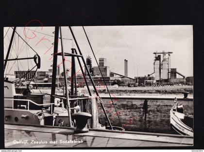 Delfzijl - Zeesluis met Sodafabriek - fotokaart