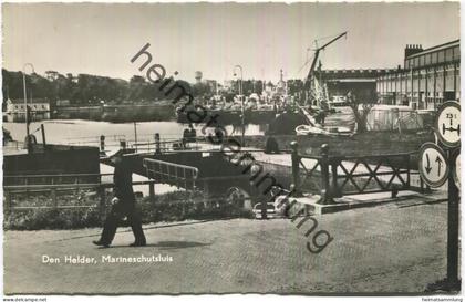 Den Helder - Marineschutsluis - Foto-AK