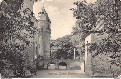 Netherlands 1917 WWI Domburg Kasteel Westhove Castle field postcard