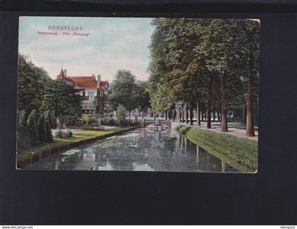 Niederlande AK Dordrecht Stationsweg Villa Simpang