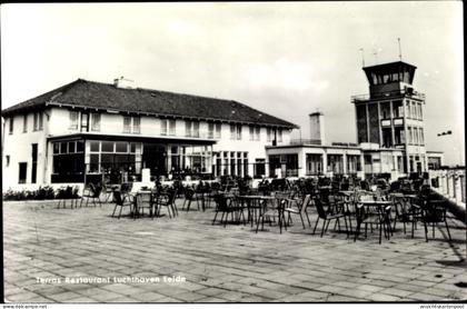 CPA Eelde Tynaarlo Drenthe Niederlande, Terras Restaurant Luchthaven, Flughafen, Terrasse