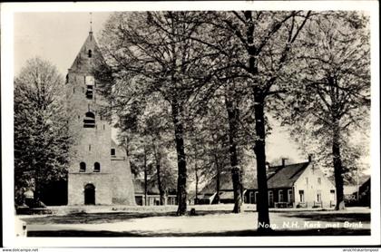 CPA Norg Drenthe, N.H. Kerk met Brink