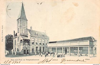 Nederland - EDAM - Dam met Post- en Telegraafkantoor