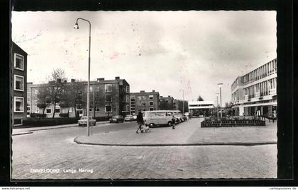 AK Emmeloord, Strassenpartie Lenge Nering mit Kleinbussen