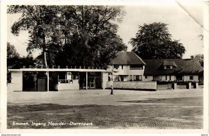 CPA AK EMMEN Ingang Noorder Dierenpark NETHERLANDS (604396)
