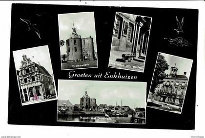 CPM carte postale-Pays Bas  Enkhuizen- Groeten uit Enkhuizen 1963-VM23089br