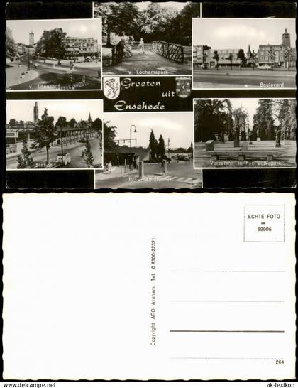 Enschede  (Eanske)  u.a. Boulevard V. Lochemspark v. Loenshof Volkspark 1960