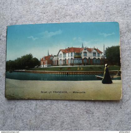 Franeker (Frl.) Groet uit - Molenpolle 1914 Nauta