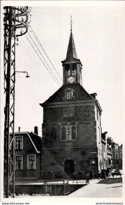 CPA Makkum-Friesland Niederlande, De Waag