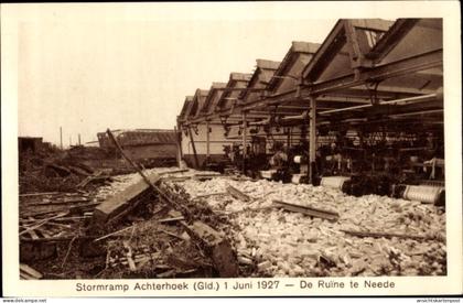 CPA Achterhoek Gelderland, Stormramp 1927, de Ruine te Neede