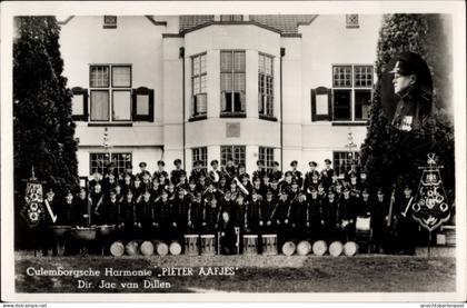 CPA Culemborg Gelderland, Culemborgsche Harmonie Pieter Aafjes, Dir. Jac van Dillen, Spielmannszug