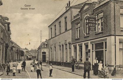 Netherlands, GOOR, Groote Straat, Hotel Wooldrik (1919) Postcard