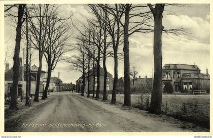 Netherlands, GOOR, Kruispunt Deldenscheweg (1940s) Postcard