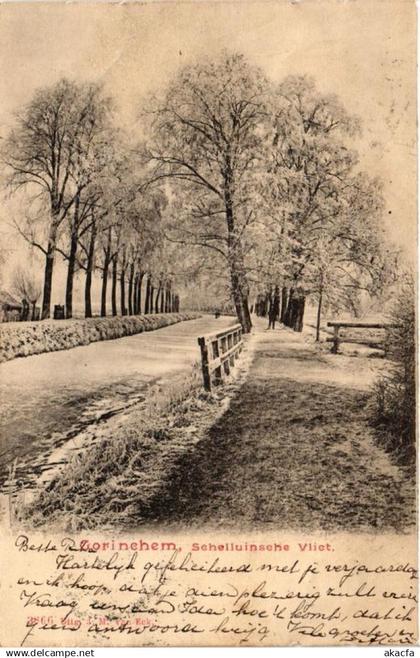 CPA AK GORINCHEM Schelluinsche Vliet NETHERLANDS (605000)