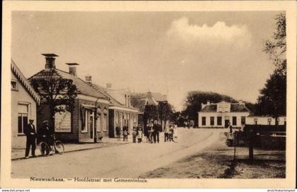 CPA Nieuweschans Groningen, Hoofdstraat, Rathaus