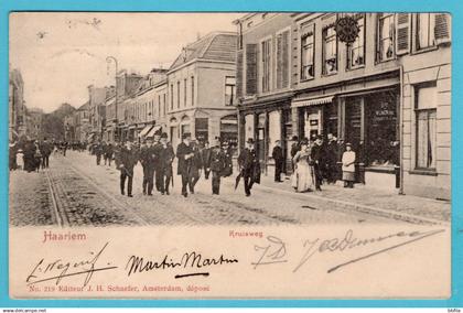 NEDERLAND prentbriefkaart Gedempte Gracht 1940 Schagen naar Oudorp