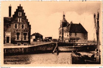 CPA AK HARLINGEN Havenplein NETHERLANDS (604622)