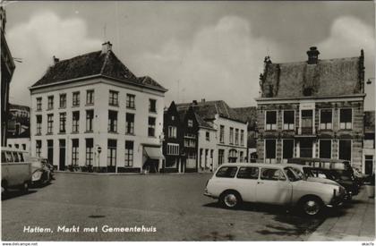 CPA HATTEM Markt met Gemeentehuis NETHERLANDS (713423)