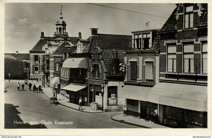 Nederland, HEERENVEEN, Oude Koemarkt (1940s) Ansichtkaart