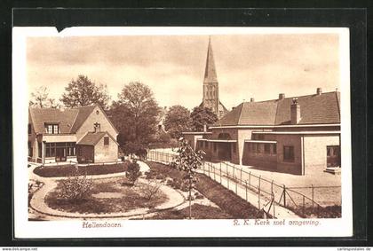 AK Hellendoorn, Ortsansicht mit Kirchturm