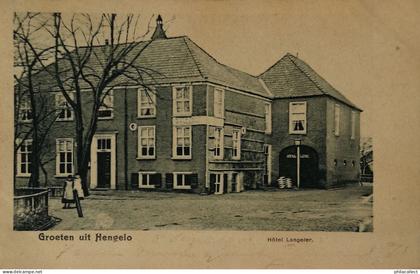 Hengelo (Ov.) Groeten uit - Hotel Langeler ca 1900 Topkaart