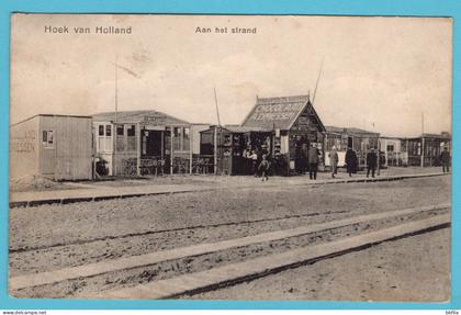 NEDERLAND prentbriefkaart Aan het Strand 1926 Hoek van Holland