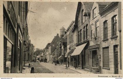 Hulst (Zld.) Steenstraat (Hofnar Reklame bord) 19??