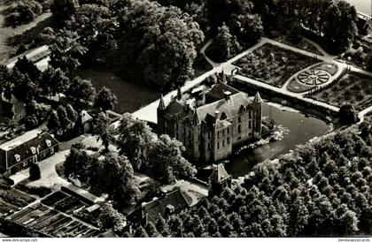 Nederland, OUD ZUILEN a.d. Vecht, Slot Zuylen, KLM Aerocarto (1950s) Ansichtkaart