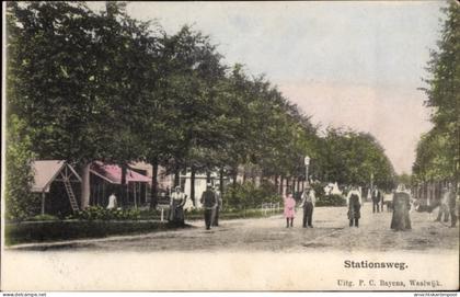 CPA Waalwijk Nordbrabant Niederlande, Stationsweg