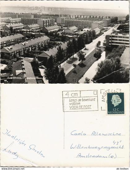 Amstelveen Populierenlaan Luftaufnahme Wohnsiedlung vom Flugzeug aus 1965